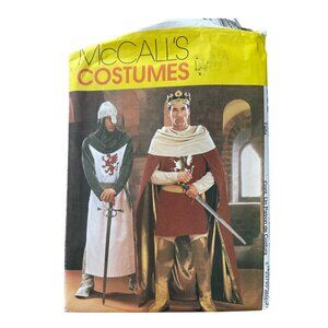 McCalls Sewing Pattern Size Y Small-Medium Camelot Costume Knight & King UNCUT